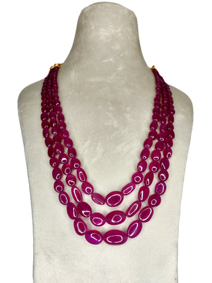 Natural Ruby Bangkok Oval Beads 523.63 Carat