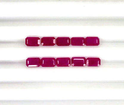 Natural Ruby Mozambique Octagon 5x3 MM