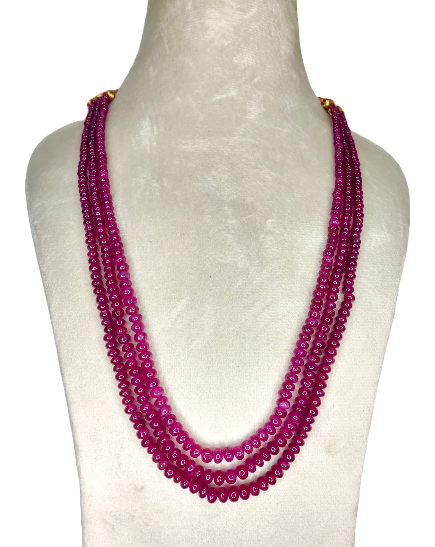 Natural Ruby Bangkok Round Beads 333.56 Carat