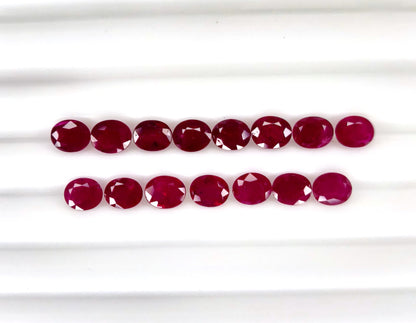 Natural Ruby Mozambique Oval 5x4 MM