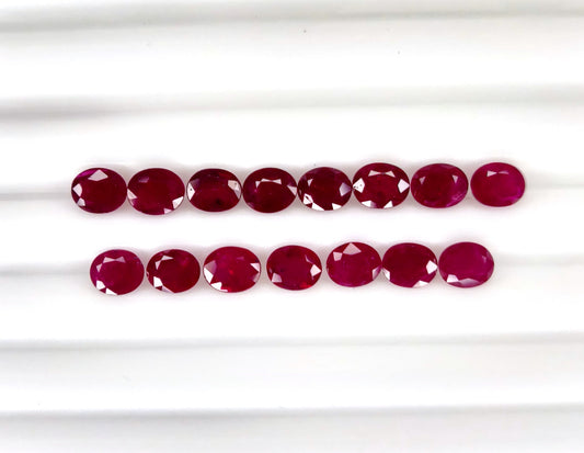 Natural Ruby Mozambique Oval 5x4 MM