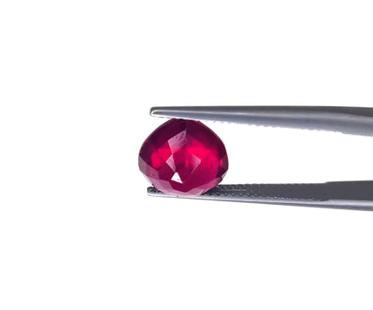 Natural Ruby Bangkok Heart 10 MM