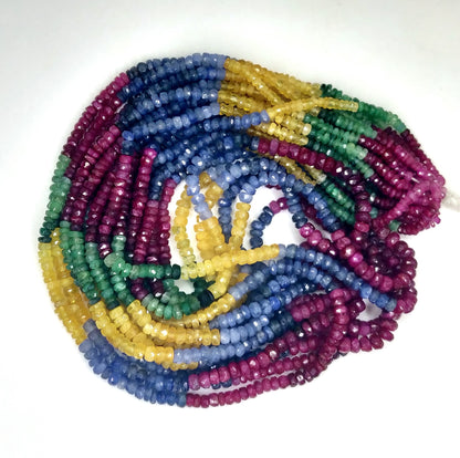 Multi Sapphire  Round Beads 658.50 Carat