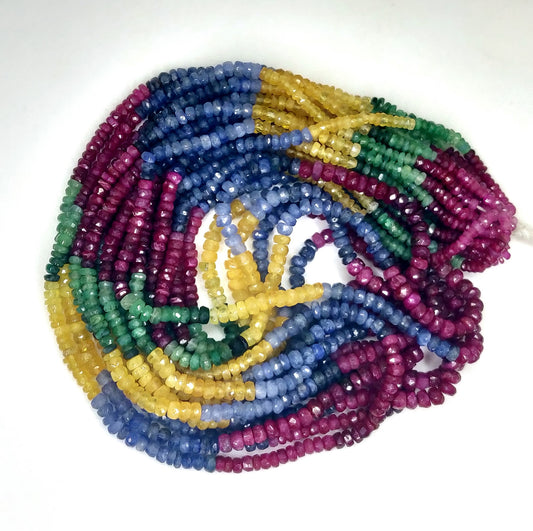 Multi Sapphire  Round Beads 658.50 Carat