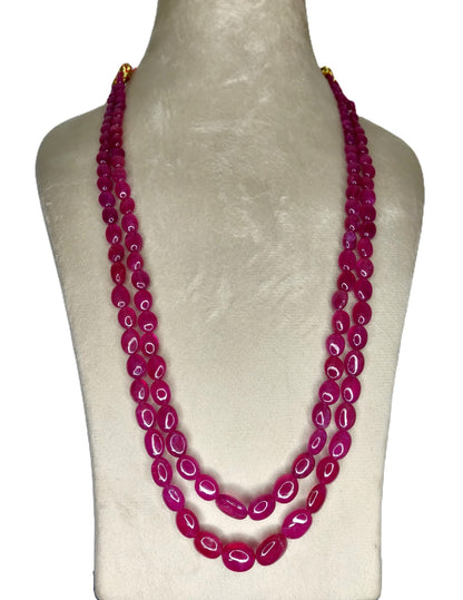 Natural Ruby Bangkok Oval Beads 381.01 Carat