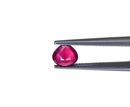 Natural Ruby Bangkok Heart 7 MM