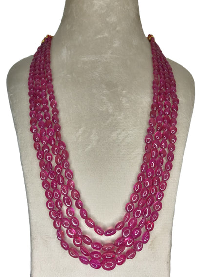 Natural Ruby Bangkok Oval Beads 553.63 Carat