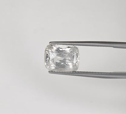 Natural White Sapphire Sri Lanka  Cushion  6.99 carat