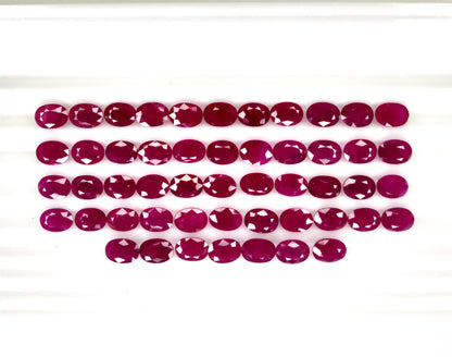 Natural Ruby Mozambique Oval 7x5 MM
