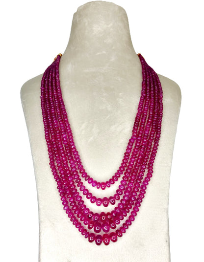 Natural Ruby Bangkok Round Beads 630.30 Carat