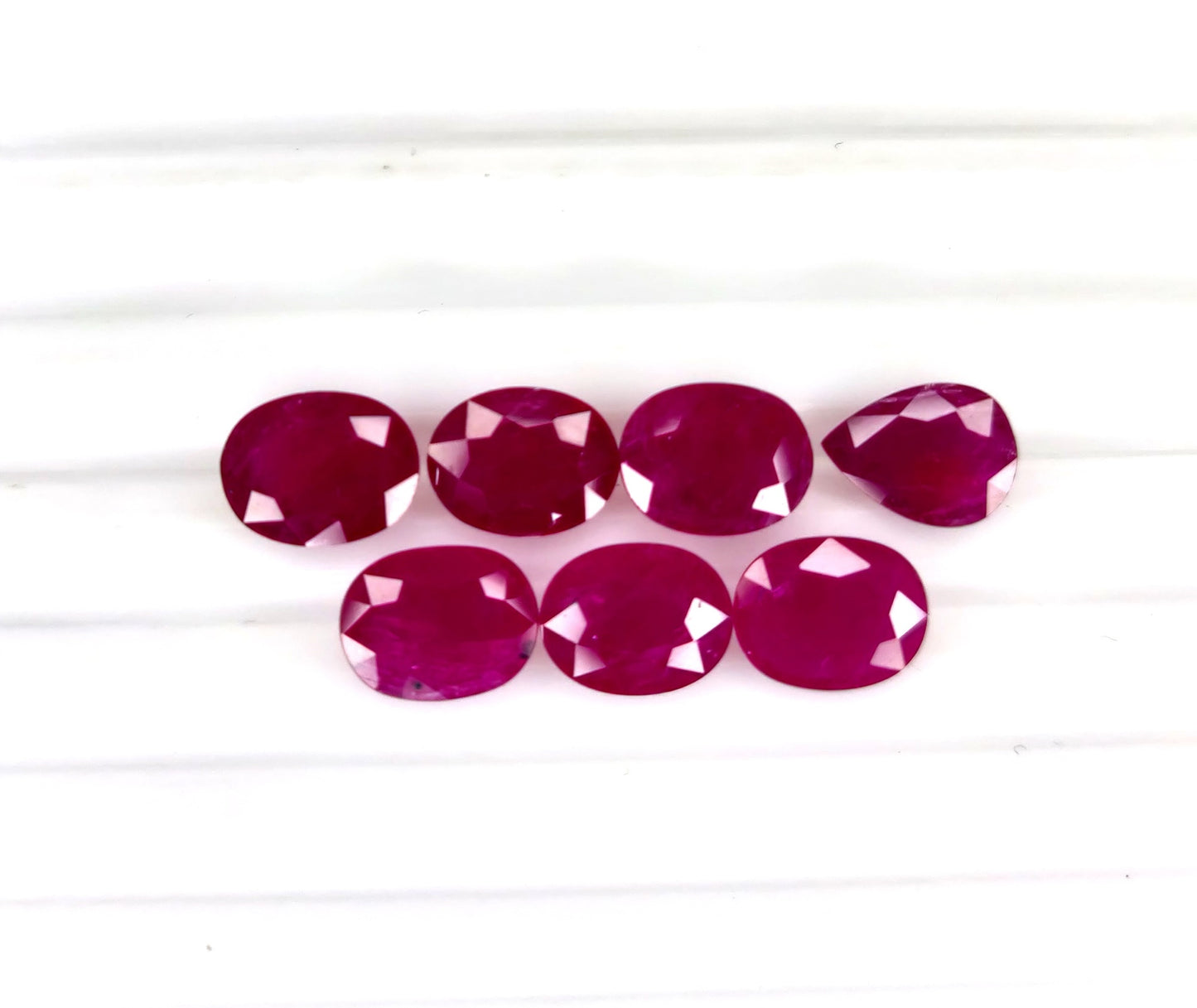 Natural Ruby Mozambique Oval / Pear 9x7 MM