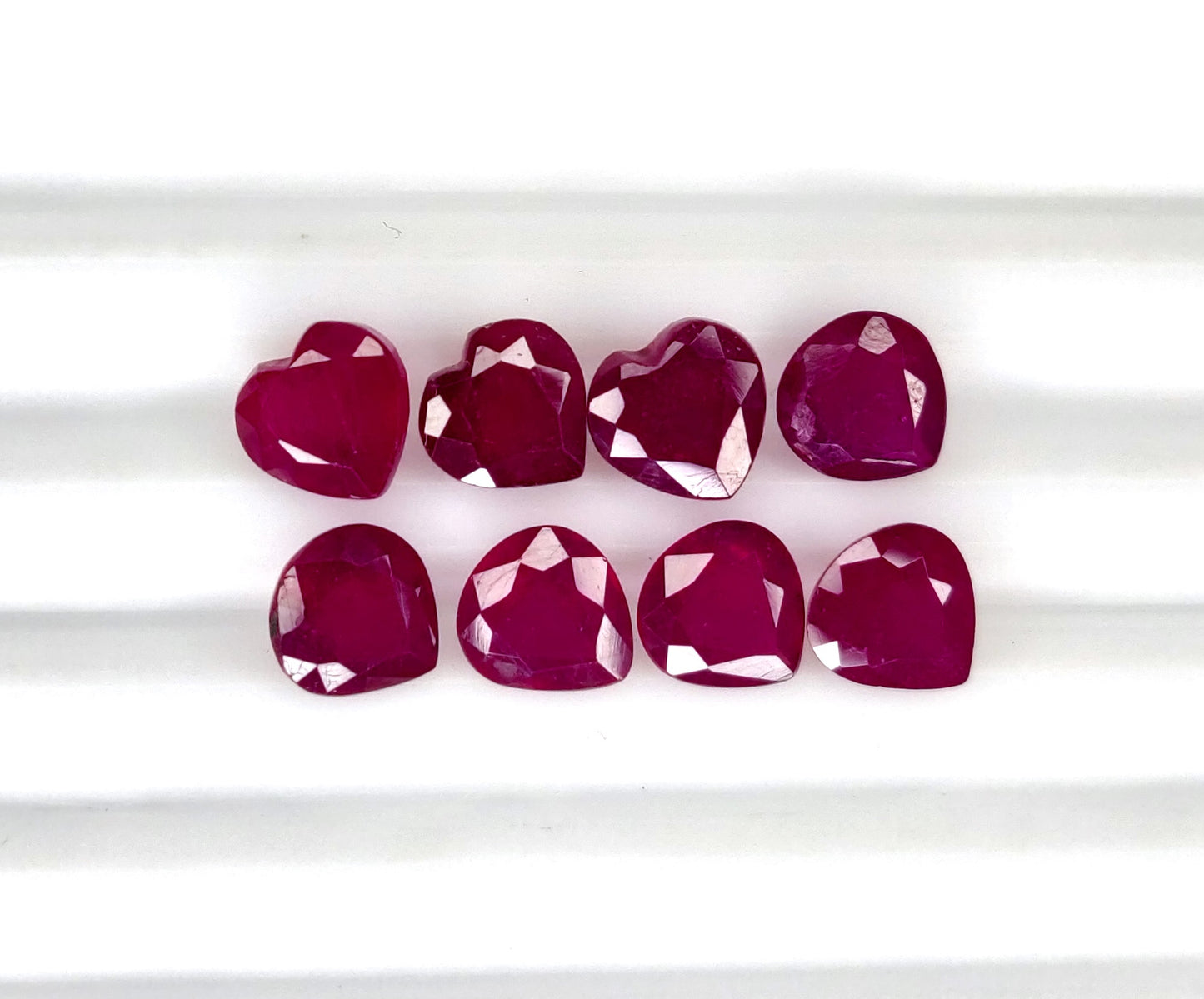 Natural Ruby Bangkok Heart 7 MM