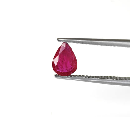 Natural Ruby Mozambique Pear 1.1 carat