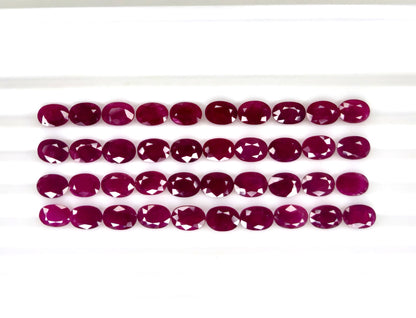 Natural Ruby Mozambique Oval 7x5 MM
