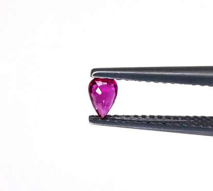Natural Ruby Mozambique Pear 5x3 MM
