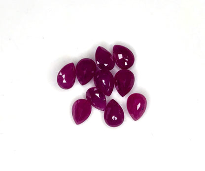 Natural Ruby Madagascar Pear 7x5 MM