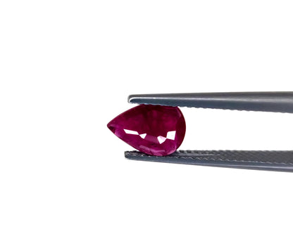 Natural Ruby Mozambique Pear 9x7 MM