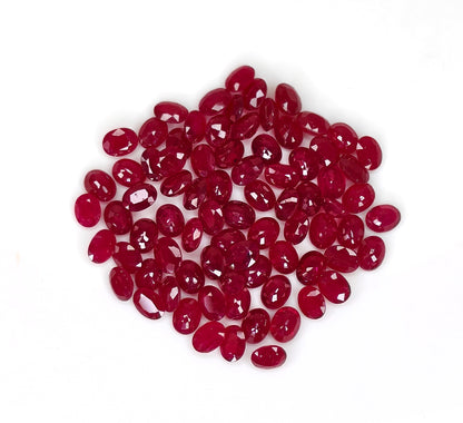 Natural Ruby Mozambique Oval 4x3 MM