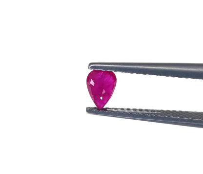 Natural Ruby Mozambique Pear 6x4 MM