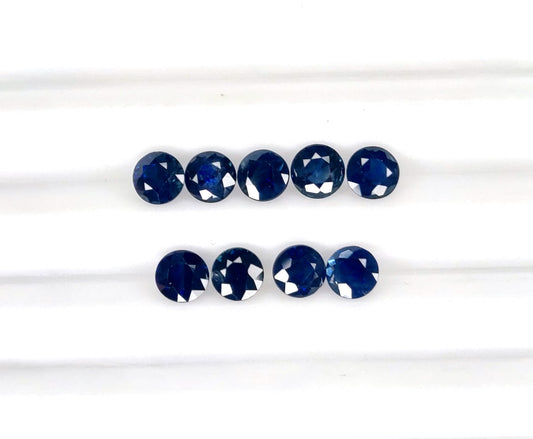 Natural Blue Sapphire  Australia Round 4.25 MM