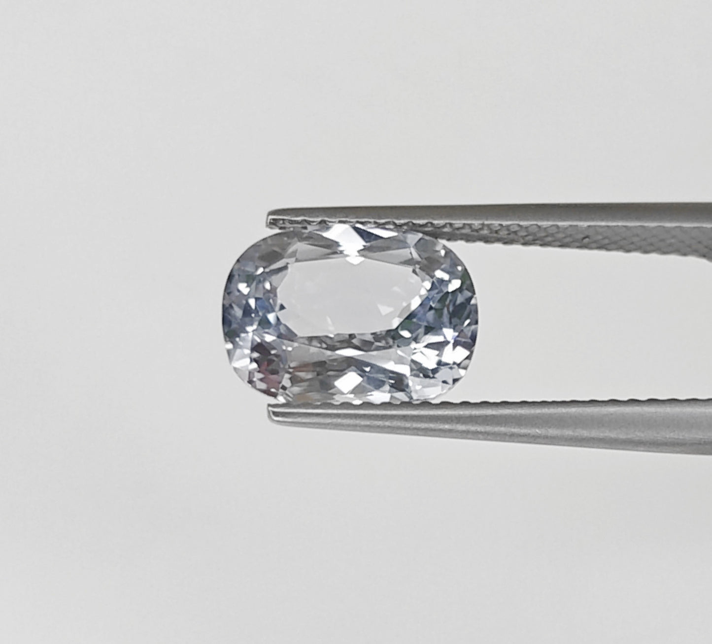 Natural White Sapphire Sri Lanka (Ceylon) Cushion 4.87 carat