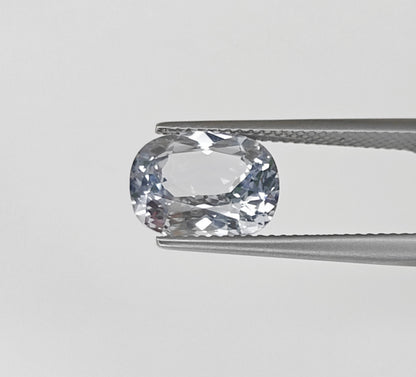 Natural White Sapphire Sri Lanka (Ceylon) Cushion 4.87 carat