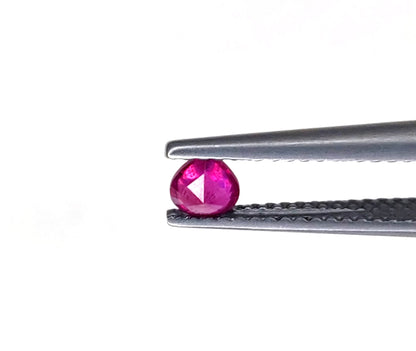 Natural Ruby Bangkok Heart 4 MM