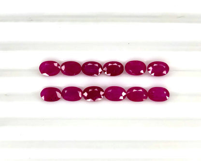 Natural Ruby Mozambique Oval 6x4 MM