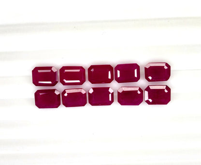 Natural Ruby Madagascar Octagon 8x6 MM