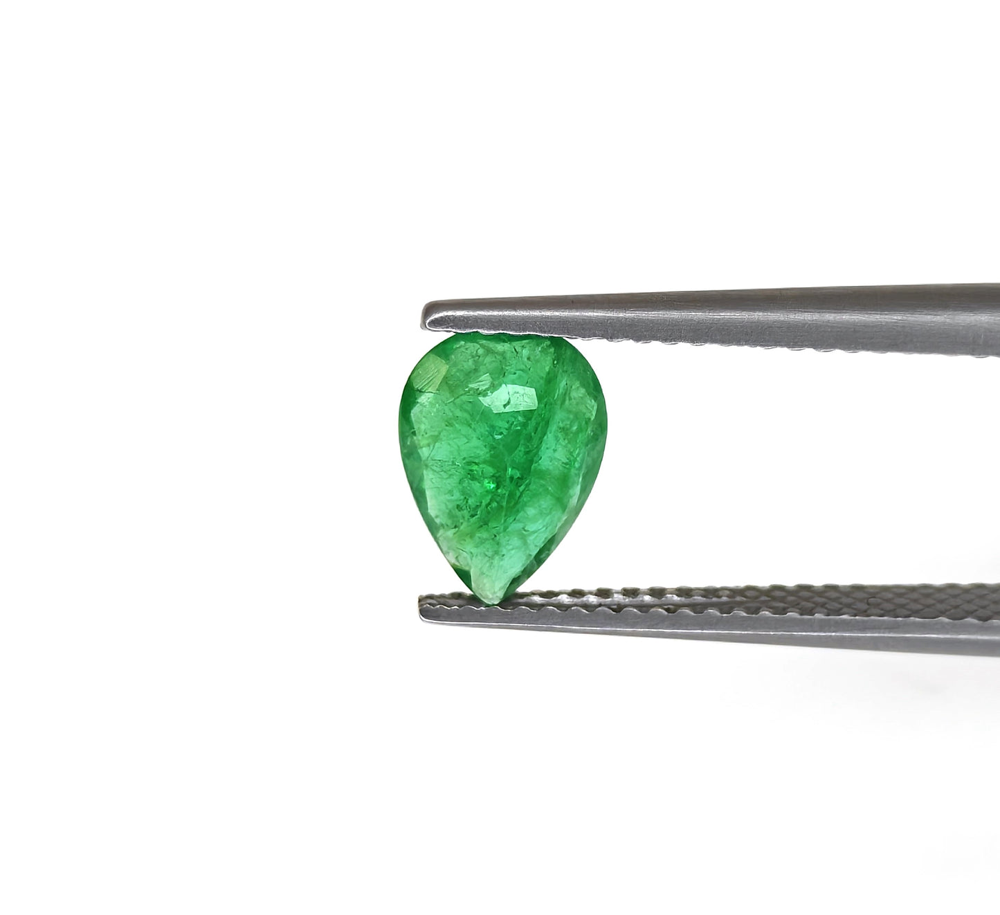 Natural Emerald Zambia Pear 1.18 carat
