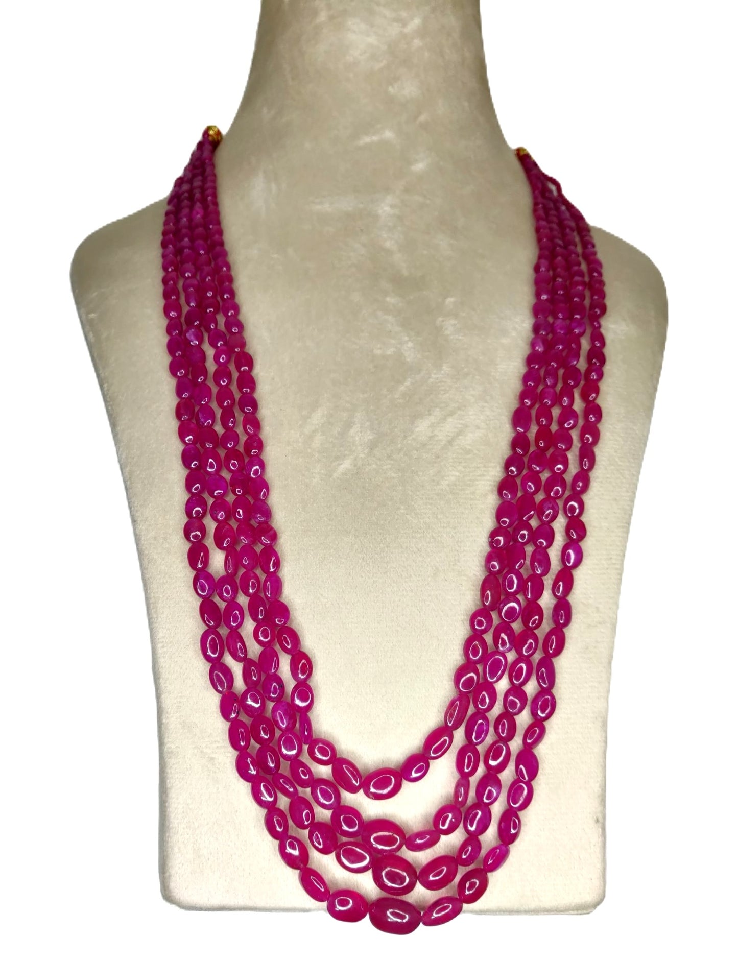 Natural Ruby Bangkok Oval Beads 490.97 Carat