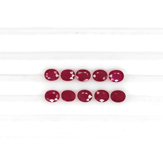 Natural Ruby Mozambique Oval 5x4 MM