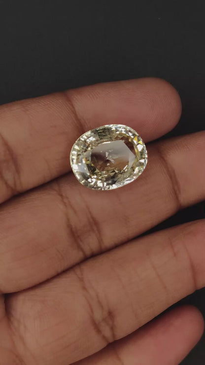 GIT Certified Natural Yellow Sapphire Gemstones | 20.40cts