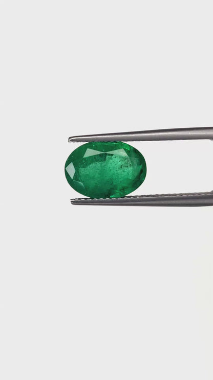 Natural Emerald Zambian Oval Shape Loose Gemstones Best For Rings And Pendants | 2.90cts