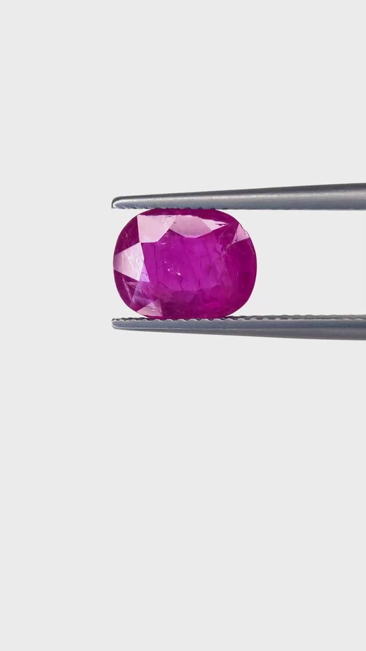 Natural Burma Ruby Gemstone | 3.52cts