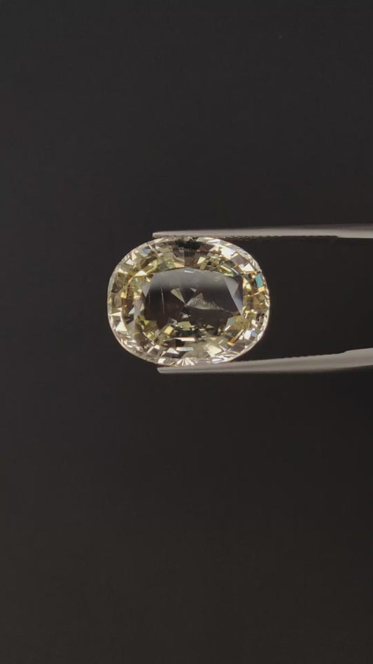 GIT Certified Natural Yellow Sapphire Gemstones | 20.40cts