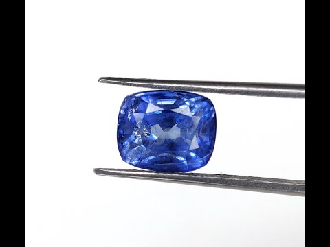 Natural Blue Sapphire - Diffuse Cushion Faceted Gemstone | 6.32cts