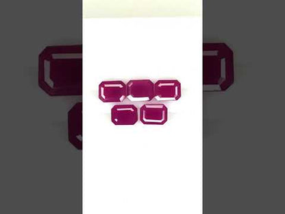 Natural Madagascar Ruby Octagon 9x7mm