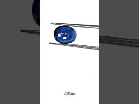 Natural Blue Sapphire - Diffuse Oval Faceted Gemstone | 5.20cts