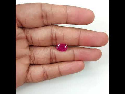 Natural Ruby Mozambique Oval 3.45 carat