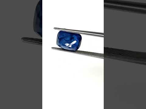 Natural Blue Sapphire - Diffuse Cushion Faceted Gemstone | 5.15cts