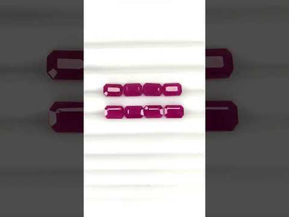 Natural Madagascar Ruby Octagon 6x4mm