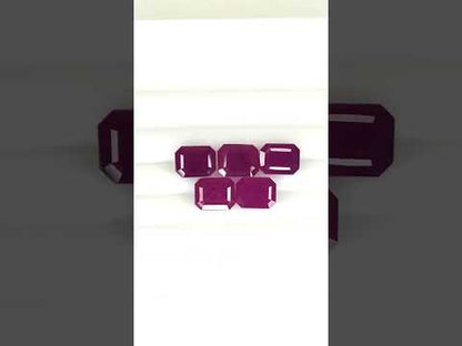 Natural Madagascar Ruby Octagon 9x7mm