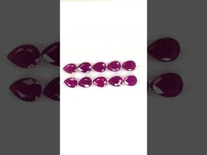 Natural Madagascar Ruby Pear 7x5mm