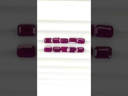 Natural Madagascar Ruby Octagon 6x4mm