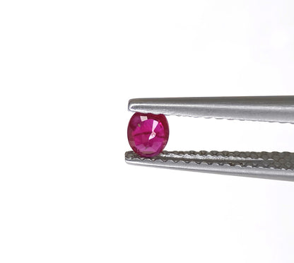 Natural Ruby Mozambique Oval 4x3 MM