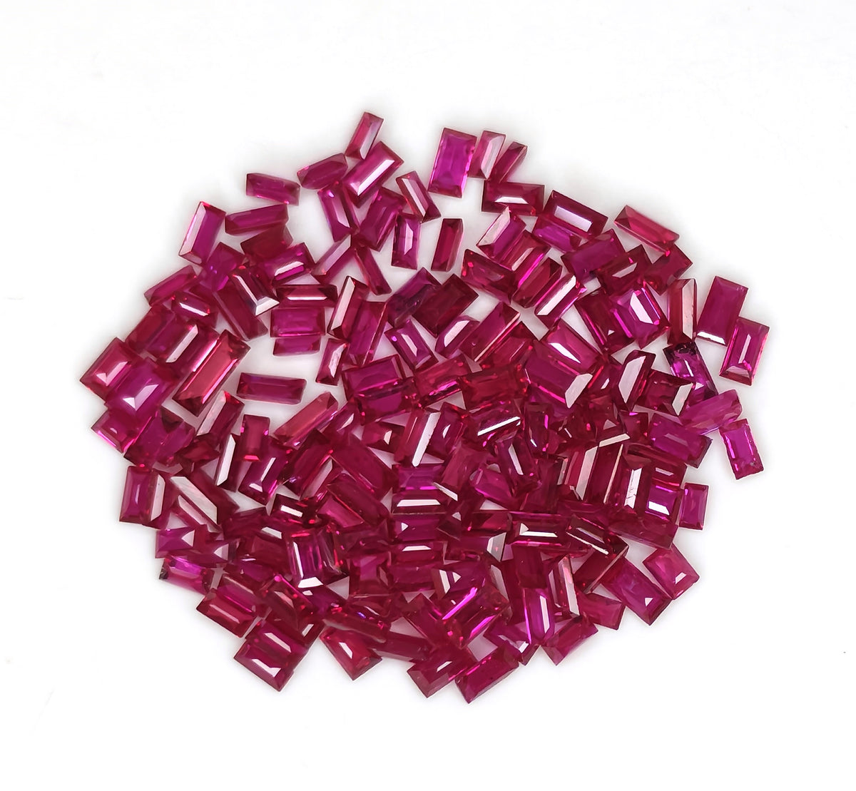 Natural Ruby Mozambique Baguette 3X1.5 MM