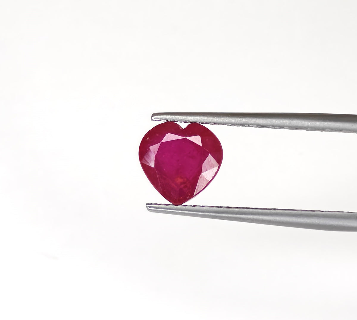 Natural Ruby Bangkok Heart 8 MM