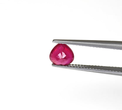 Natural Ruby Bangkok Heart 7 MM