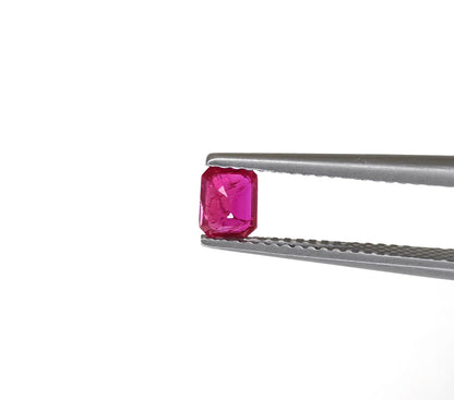Natural Ruby Mozambique Octagon 5x4 MM